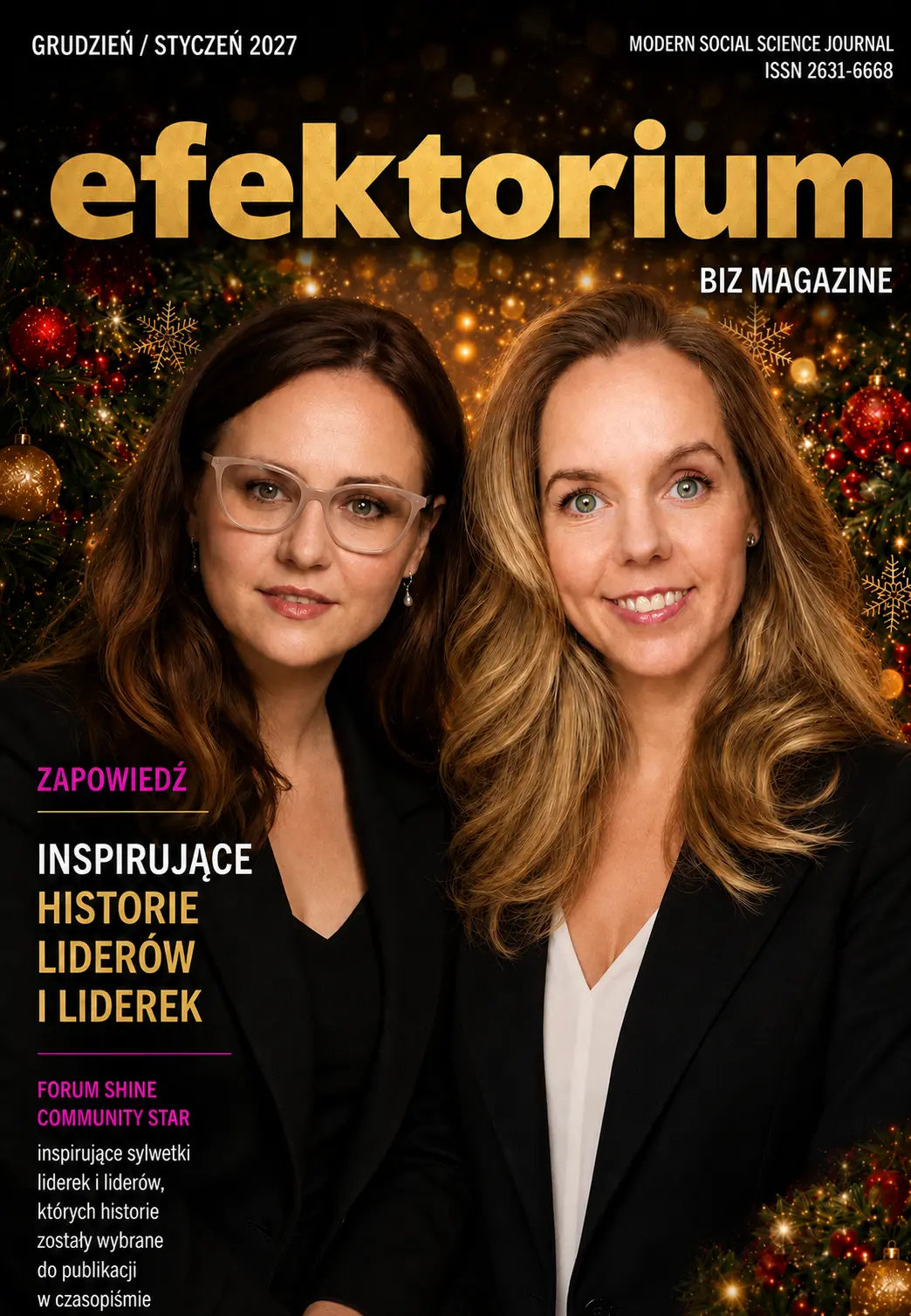Okładka zapowiedzi Efektorium Biz Magazine, Grudzień/Styczeń 2027
